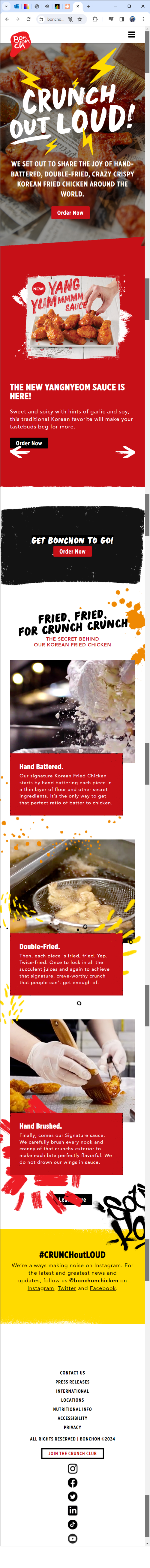 500px screen for Bonchon