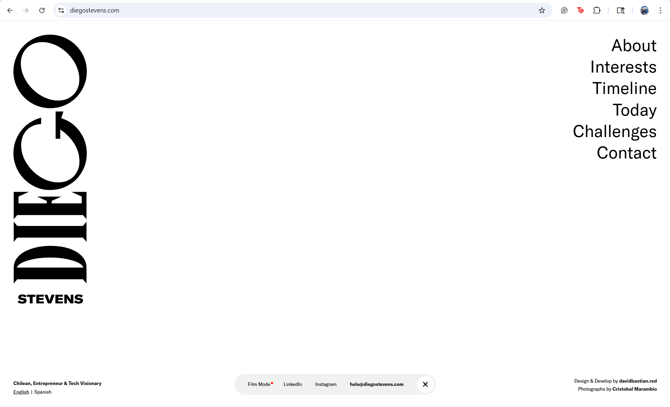 Picture of a vertical navigation from a website