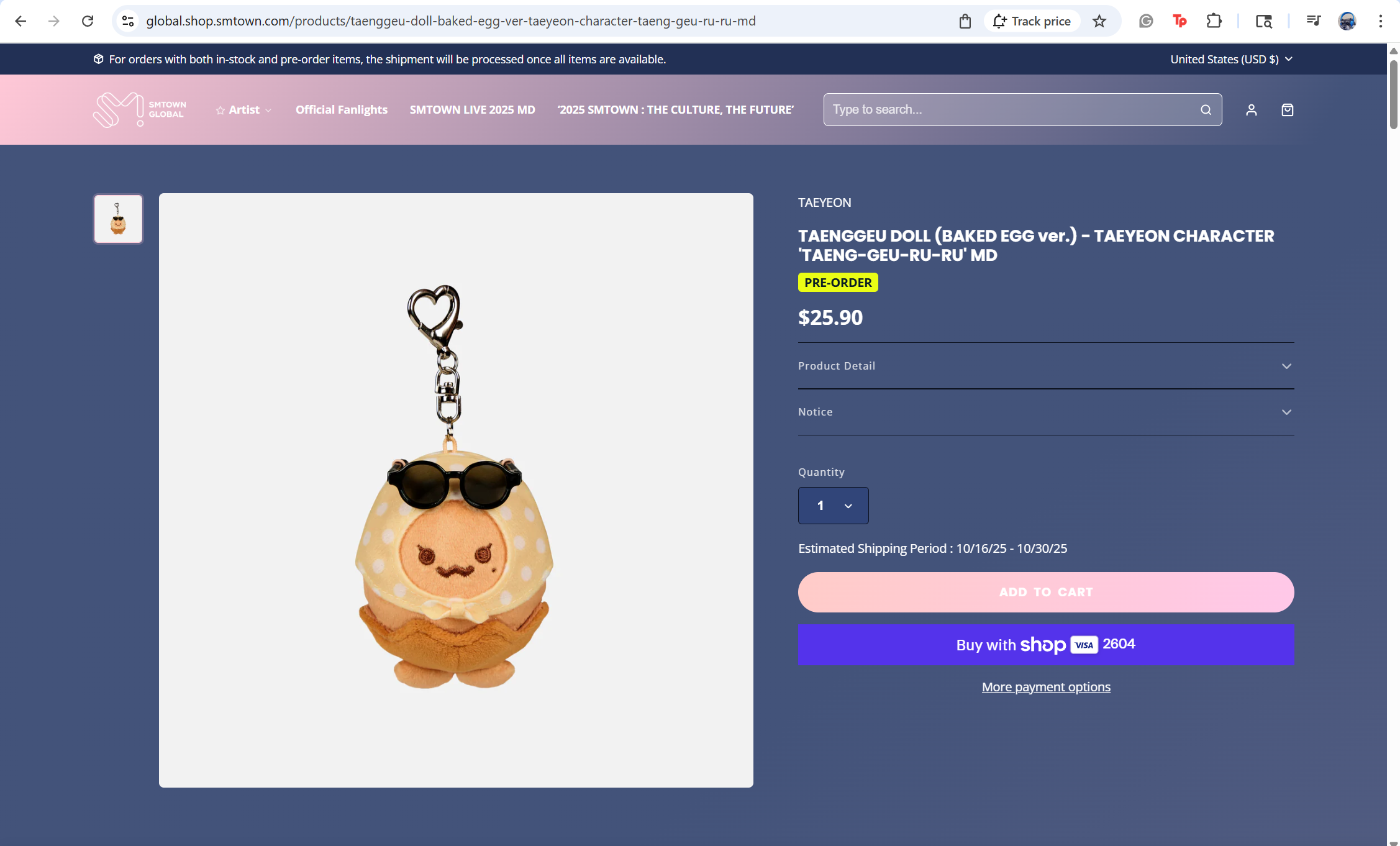 Picture of a baked egg in a plsuh keychain form for sale.